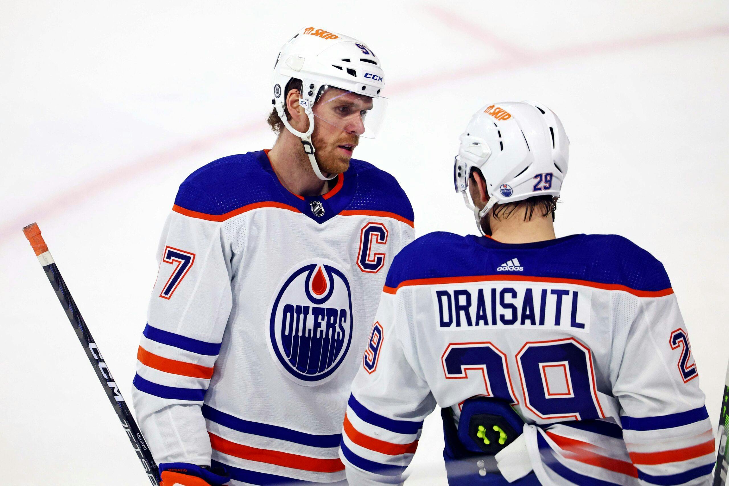 Edmonton Oilers Connor McDavid Leon Draisaitl