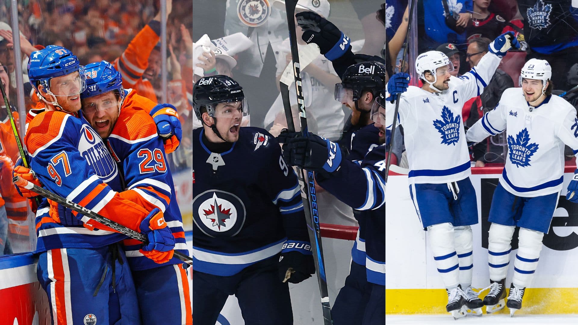 Edmonton Oilers Winnipeg Jets Toronto Maple Leafs